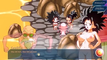 Hentai Video Featuring Voluptuous Saiyans And Bulma With Large Breasts