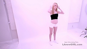 Pov View Of A Stunning Blonde Babe Taking It Up The Ass